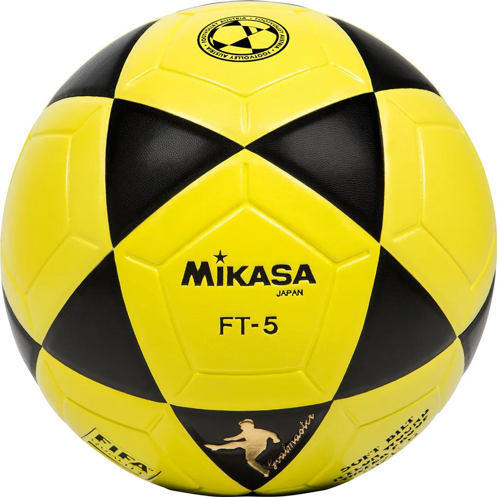 Mikasa FT-5 BKY FIFA DFV Ballon de Foot-Volley Taille 5 Jaune Noir