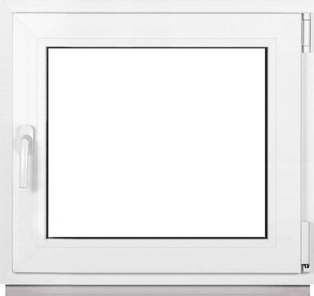 Framex Premium Kunststofffenster Breite x Höhe: (85 x 75 cm) | 7-Kammer-Profil | 80 mm Bautiefe | 50 mm 3-fach Verglasung | Dreh-Kipp | DIN Rechts
