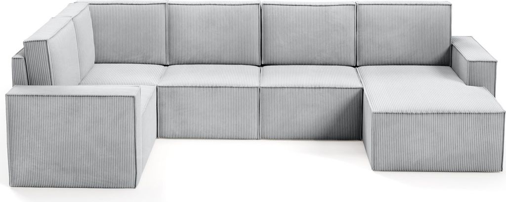 BETTSO klassisch gepolstertes Ecksofa mit Kordseiten für Produktbild 