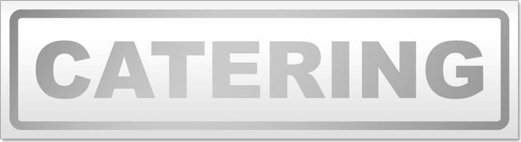 Catering Magnetschild Schild magnetisch