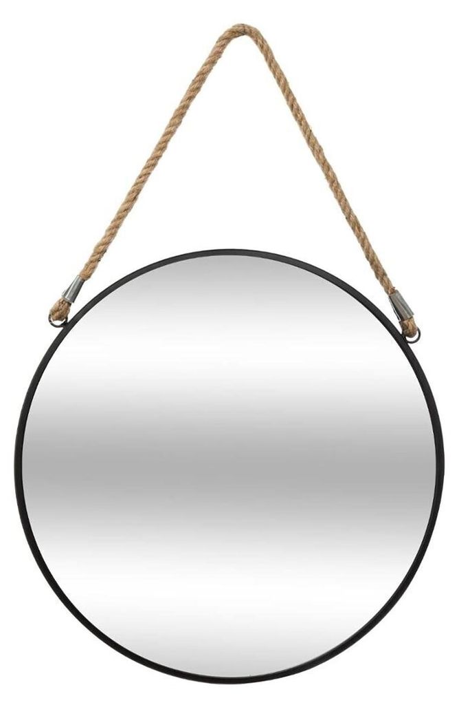 Well Home Runder Spiegel mit Kordel, Vintage-Design, Produktbild 
