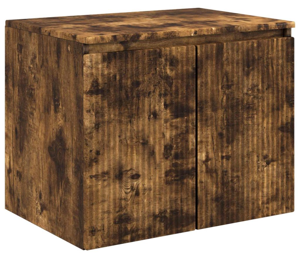 Wandmontierter Badezimmerschrank Geräucherte Eiche