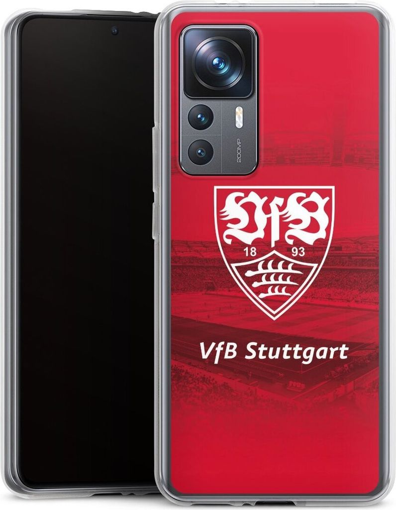 DeinDesign Handyhülle für Xiaomi 12T 5G Silikon Hülle Case Smartphone Schutzhülle Offizielles Lizenzprodukt Stadion VfB Stuttgart