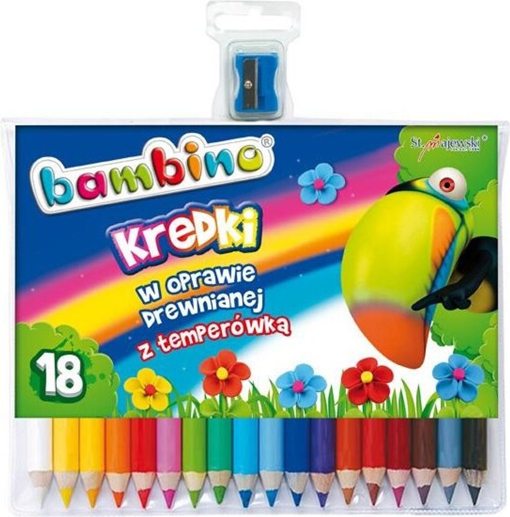 ST-Majewski Kredki Bambino 18 kolorów Produktbild 