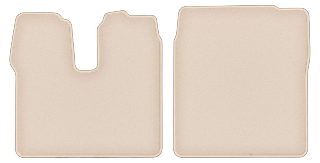 DURBAN Beige Velours-Fußmatten-Set für MAN TGX Nutzfahrzeug Produktbild 
