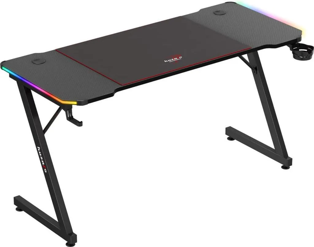 Bureau Gaming Huzaro Hero 3.3 RGB pour setup streaming et e-sport Pro