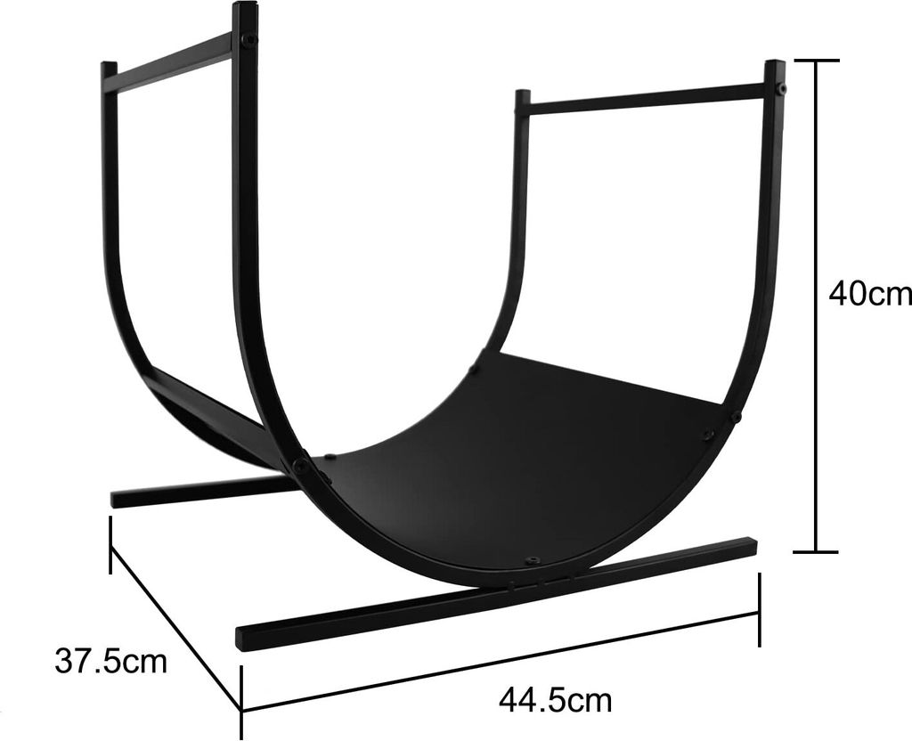 TRMLBE Étagère à bois intérieure semi-circulaire Étagère à Image du produit 