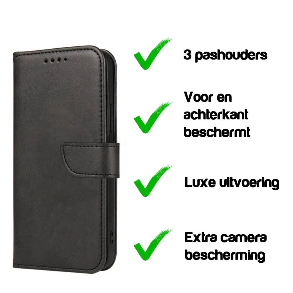 Custodia Samsung A20E Ecopelle Nera Elegante | Smartphonics Premium - 4
