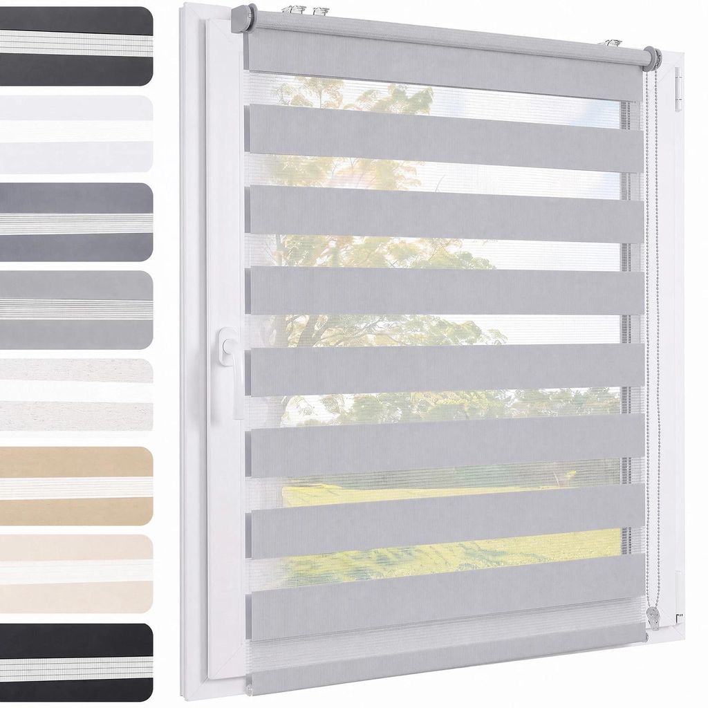 Sekey Doppelrollo 115×210 cm Thermorollo ohne Bohren duo Produktbild 