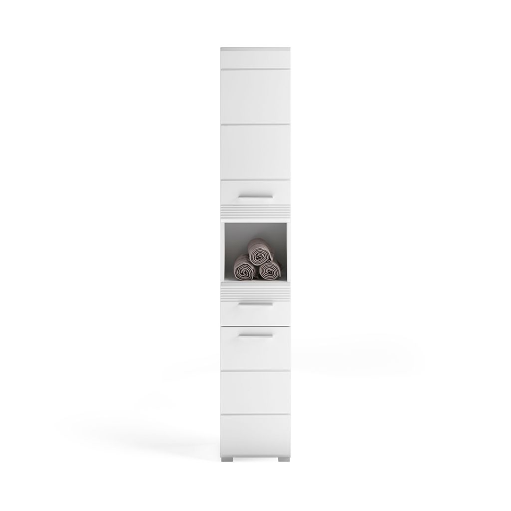 Hochschrank Linus BxHxT 30 x 181 cm x 30 cm Frontfarbe weiß Produktbild 
