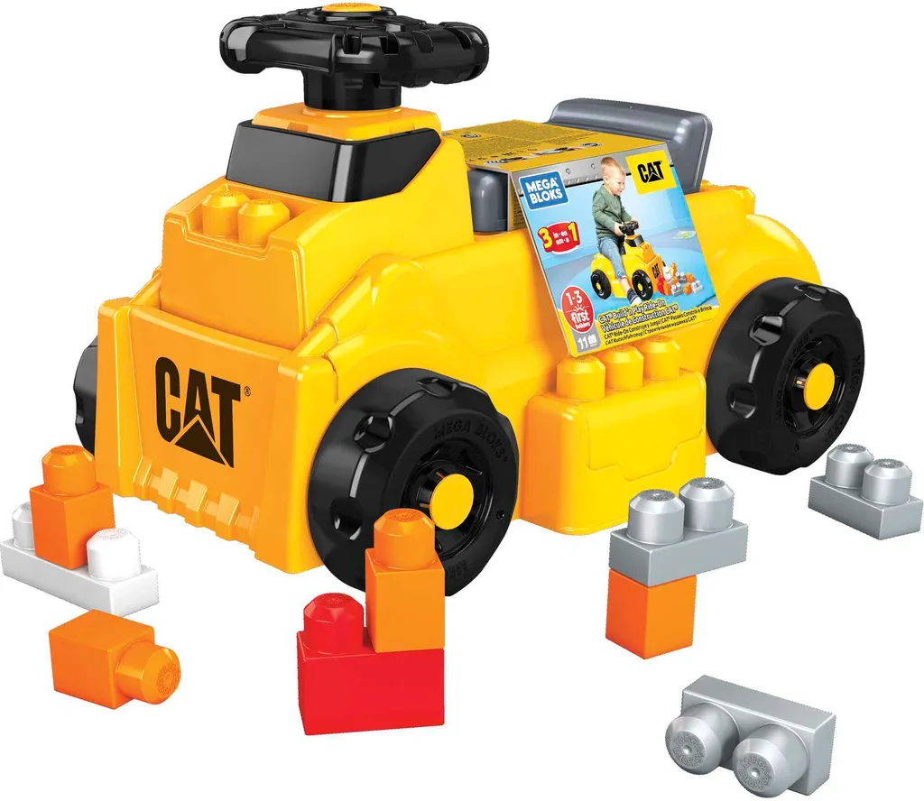 Véhicule Porteur 3-en-1 MEGA BLOKS HDJ29 avec Blocs et Siège de Stockage