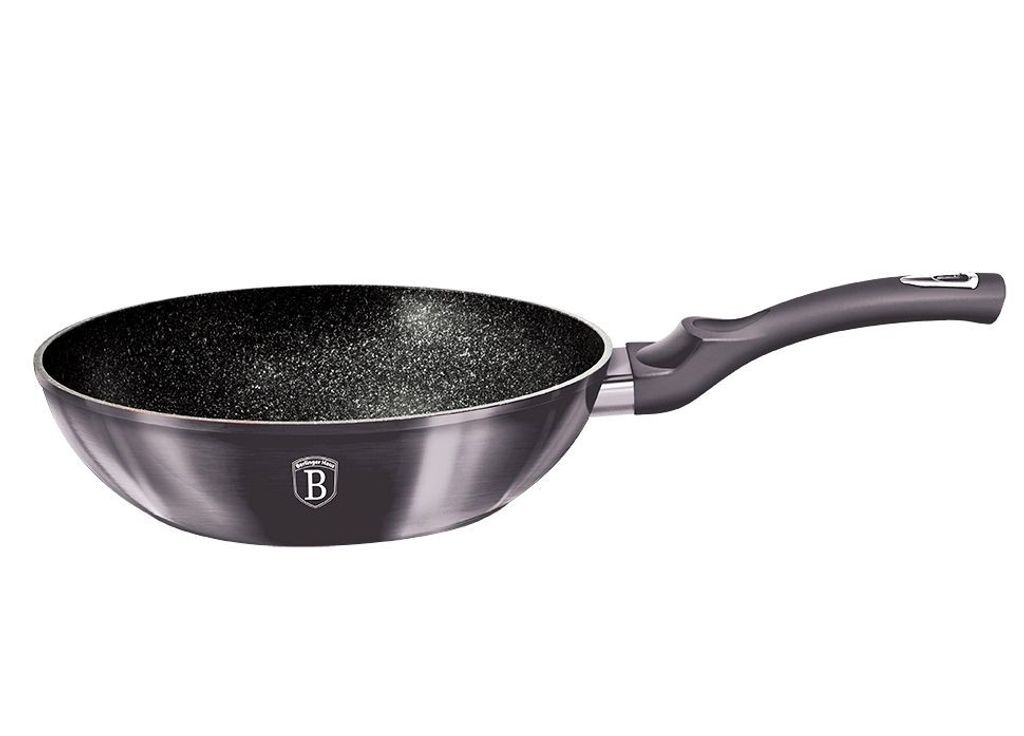 Berlingerhaus Wok mit Marmoroberfläche 28 cm Carbon PRO Produktbild 
