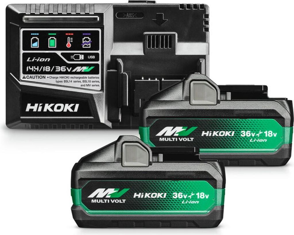 HiKOKI BoosterPack mit 2x MULTI VOLT Akkupacks BSL36B18X Produktbild 