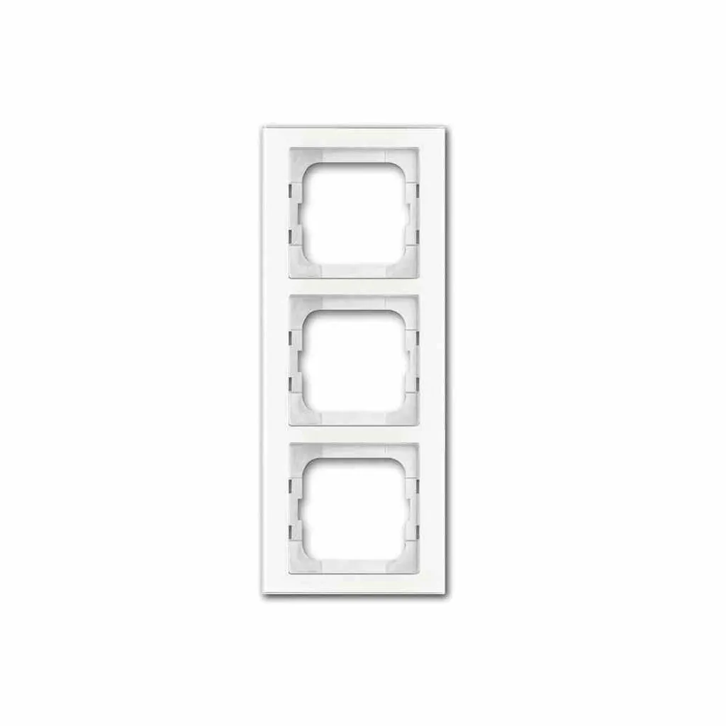 Plaque de Finition 1 Poste Busch-Jaeger 1754-0-4439 : Solution Blanc Sans Vis