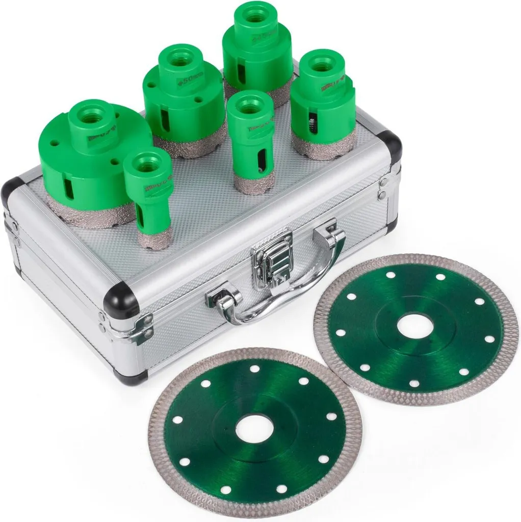 Set Frese Diamantate M14 per Piastrellisti - 6 Pezzi + Lame Omaggio