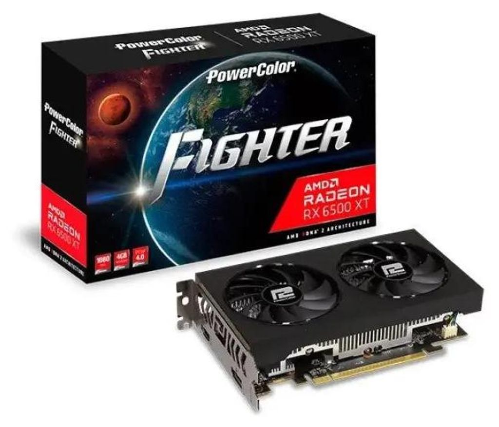 PowerColor Figh. AXRX 6500XT 4GBD6-DHV3 Grafikkarte Produktbild 