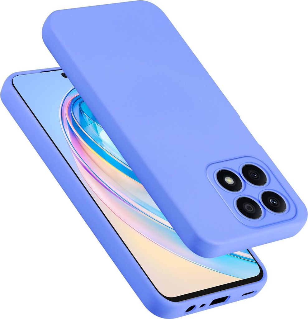 Cadorabo Hülle für Honor x8a Hülle Silikon Handyhülle Case aus flüssigem Silikon, Kratzfeste und stoßfeste Schutzhülle für Honor x8a