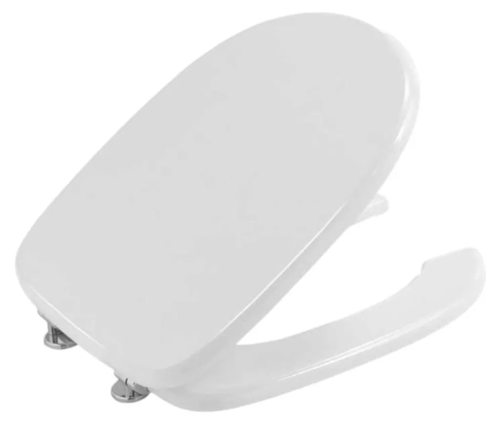 Abattant de WC PMR universel en bois MDF blanc - Lunette de toilette