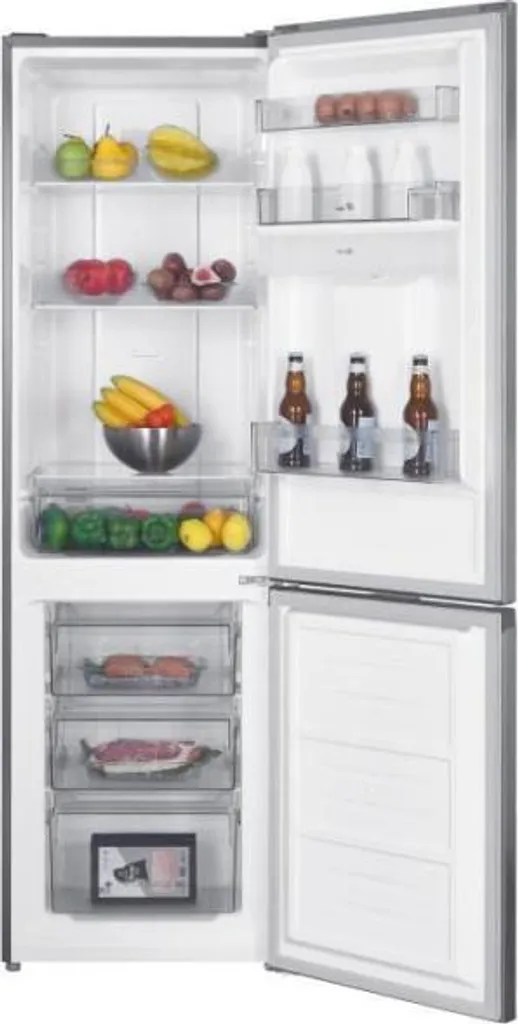 Réfrigérateur 251L compact pour petite cuisine - Total No Frost Inox