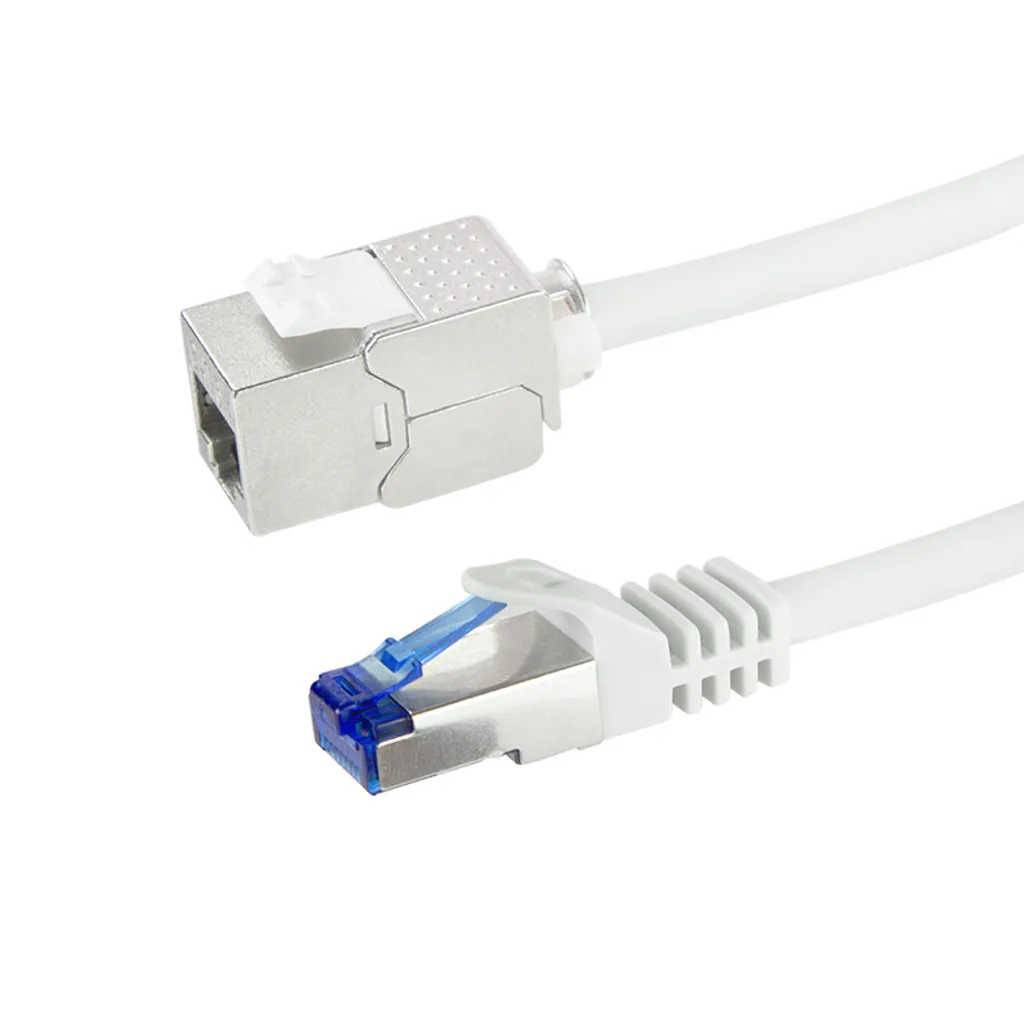 Câble Patch Consolidation LogiLink Cat.6A S/FTP de 10m - Gris Blindé