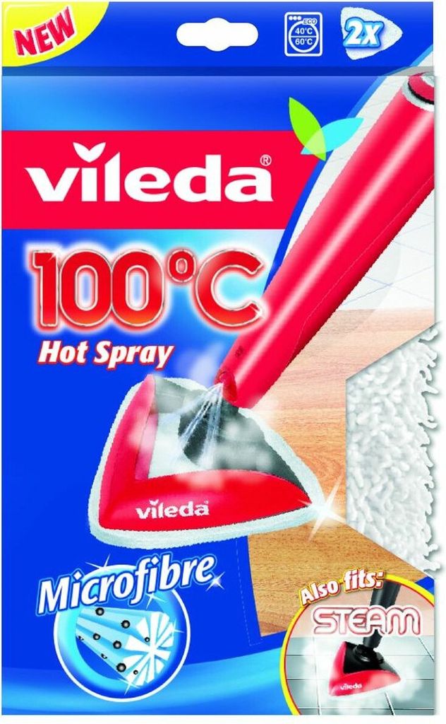 Vileda 146576, Látkový návlek, Biela, Textil, Mikrovlákno, Obrázok produktu 