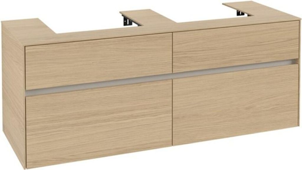 V&B Waschtischunterschrank Collaro 140x54,8x50cm, f 2 WT, nordic oak