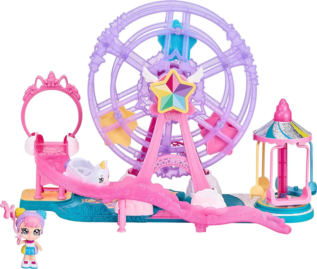Kindi Kids Minis Mousse Multicolore avec Tête Articulée et Look Licorne