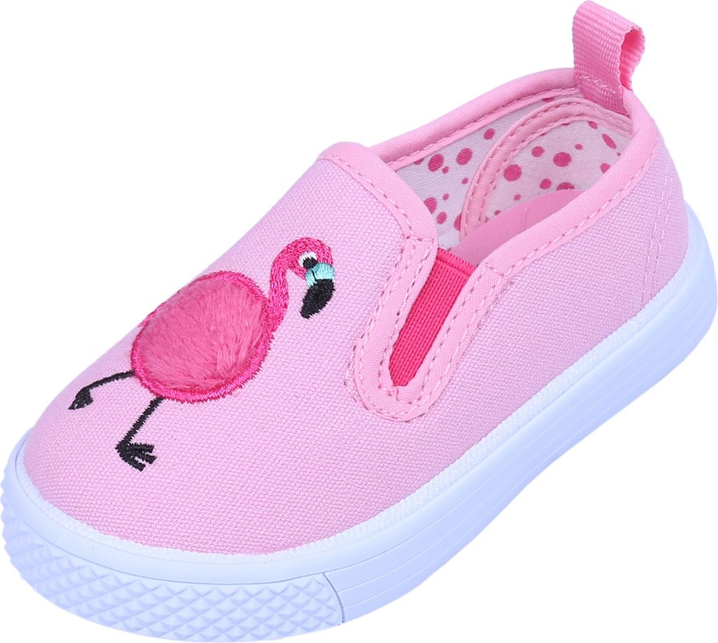 Dunkelpinke, einziehbare Mädchen-Sportschuhe FLAMINGO 20 EU