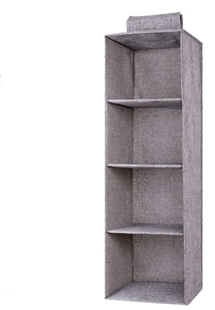 Système de rangement suspendu pour armoire et dressing à 4 compartiments