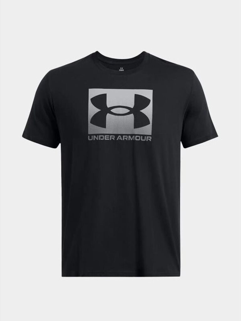 Under Armour Lose verpacktes Sport-Grafik-T-Shirt, Schwarz M