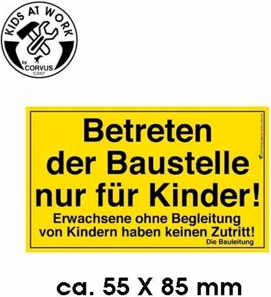 Bauschild klein