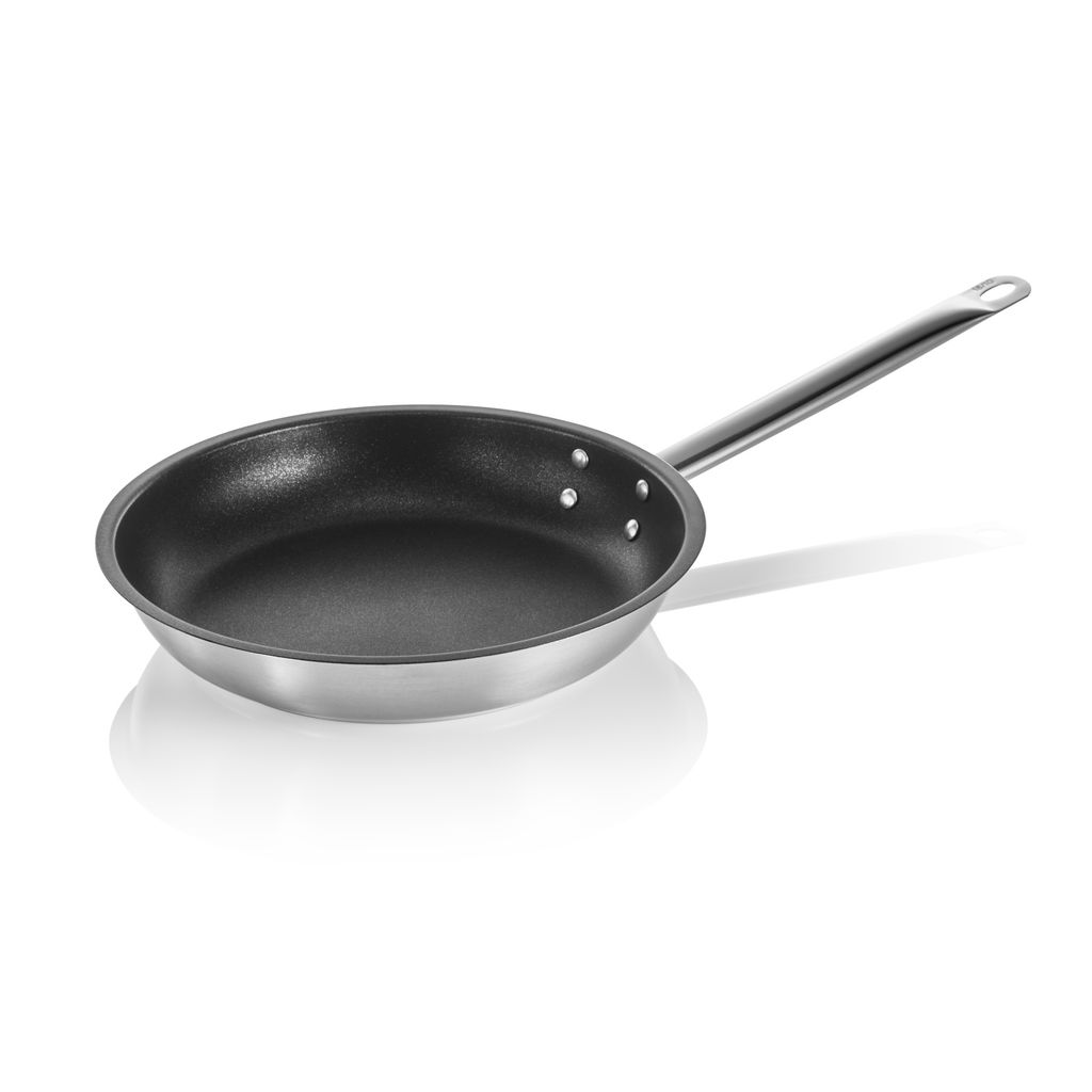 WAS Germany Bratpfanne mit PTFE-Antihaftbeschichtung Cookware 21, Ø 32 cm, Chromnickelstahl 18/10