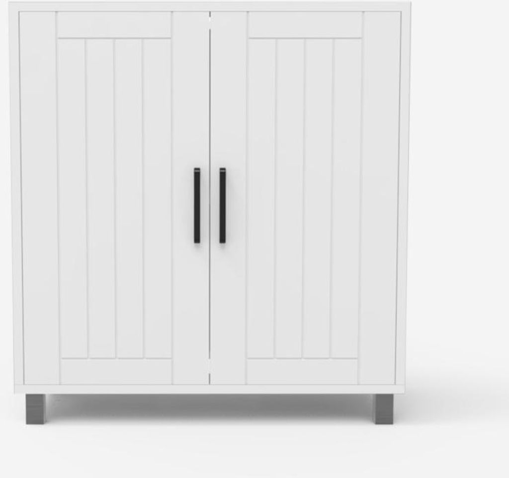 Mobiler Unterschrank Schrank 2 Türen 2 Regale modern Biston Produktbild 