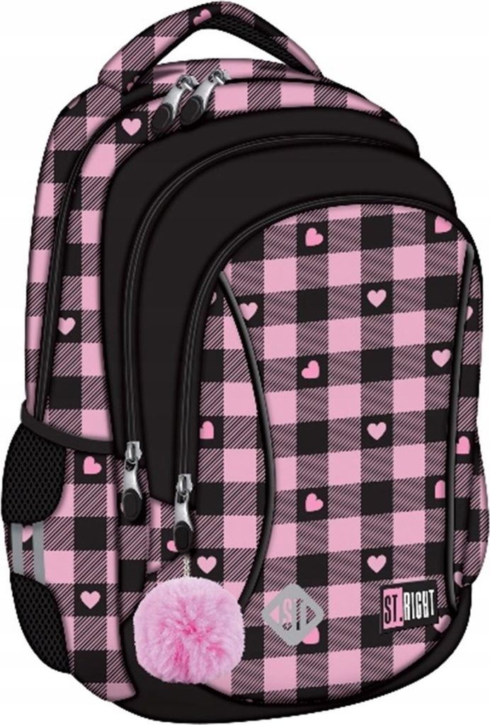 Zaino scolastico multi-comparto St.Majewski PINK CHECKERED Immagine del prodotto 