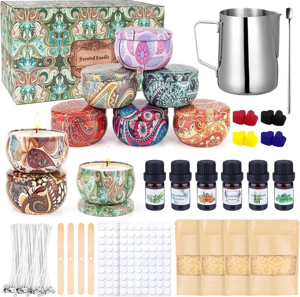 Kit de fabrication de bougies DIY Cire de soja Bougies Image du produit 