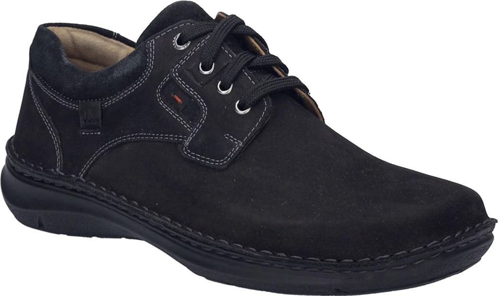 Josef Seibel New Anvers 36 sportlicher Schnürer Schwarz in Gr. 47