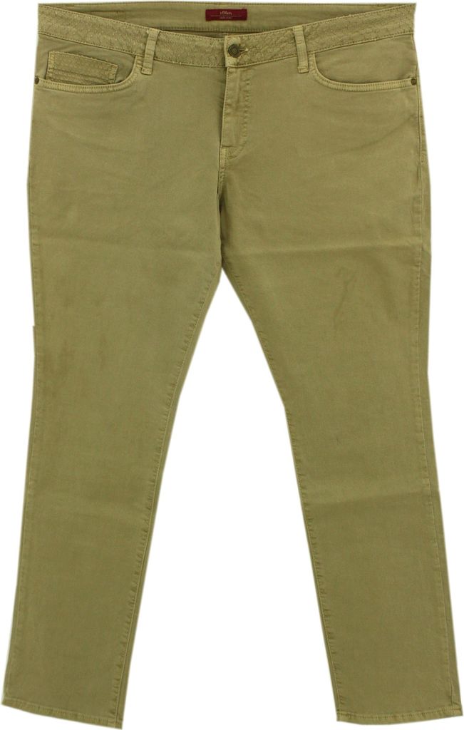 27484 S. Oliver, Shape Slim, Damen Jeans Hose, Stretchdenim, beige, D 46 W 36 L 30