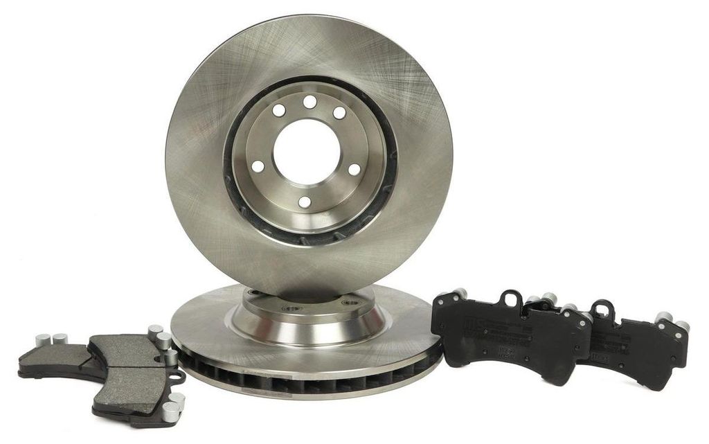 MASTER-SPORT Bremsenset Vorne Bremsscheiben Beläge Satz für VW Touareg (7LA, 7L6, 7L7) 350mm