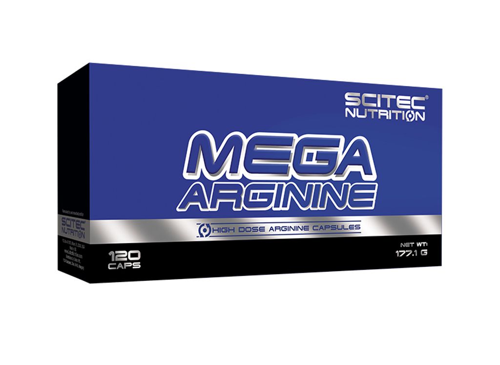 Scitec Nutrition Mega Arginine 120 capsules / Arginin / Hochdosierte Arginin-Kapseln