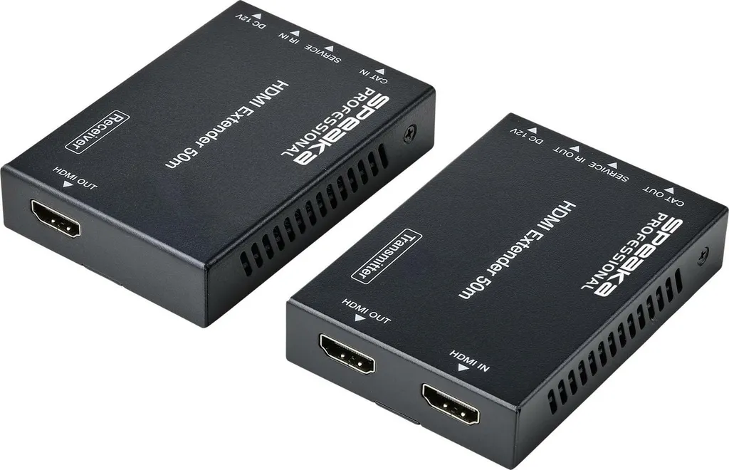 Rallonge HDMI sur RJ45 50m SpeaKa Professional SP-HDE-310 pour Vidéo HD
