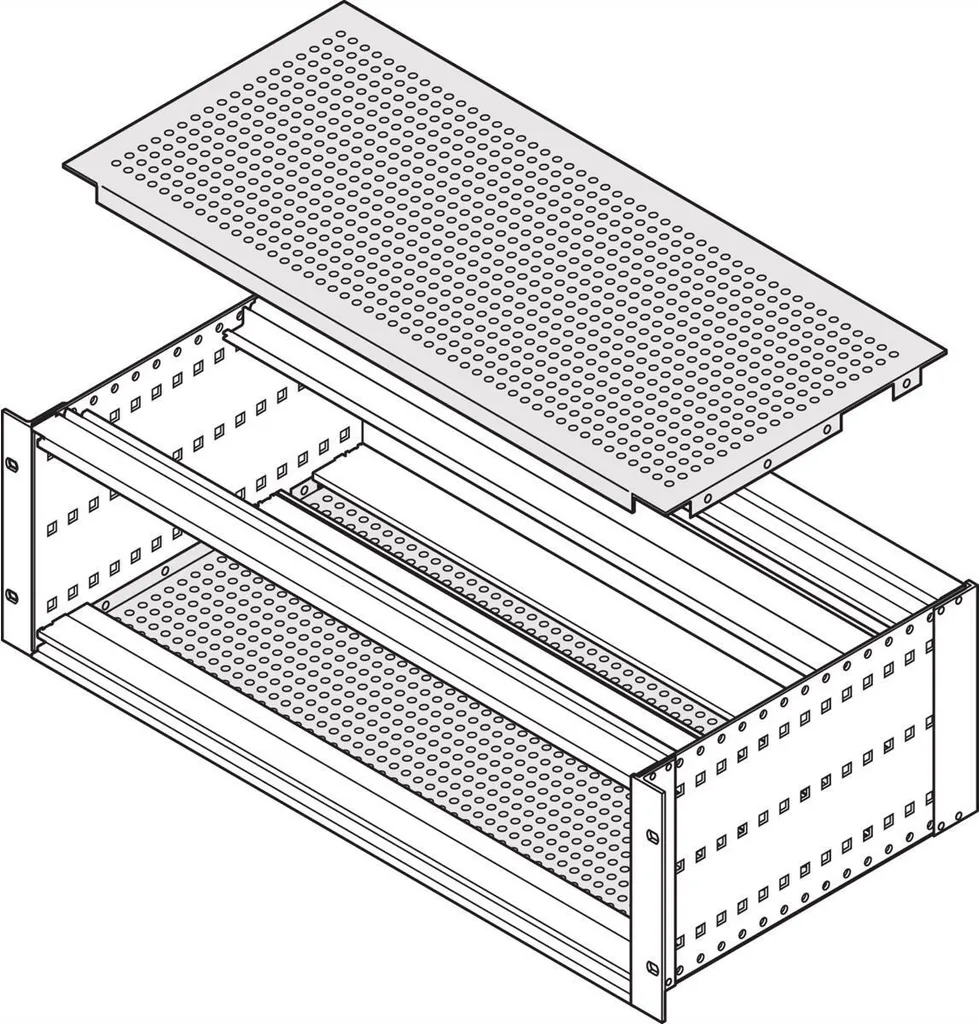 Plaque de fermeture Schroff pour panneau latéral de rack 84FT
