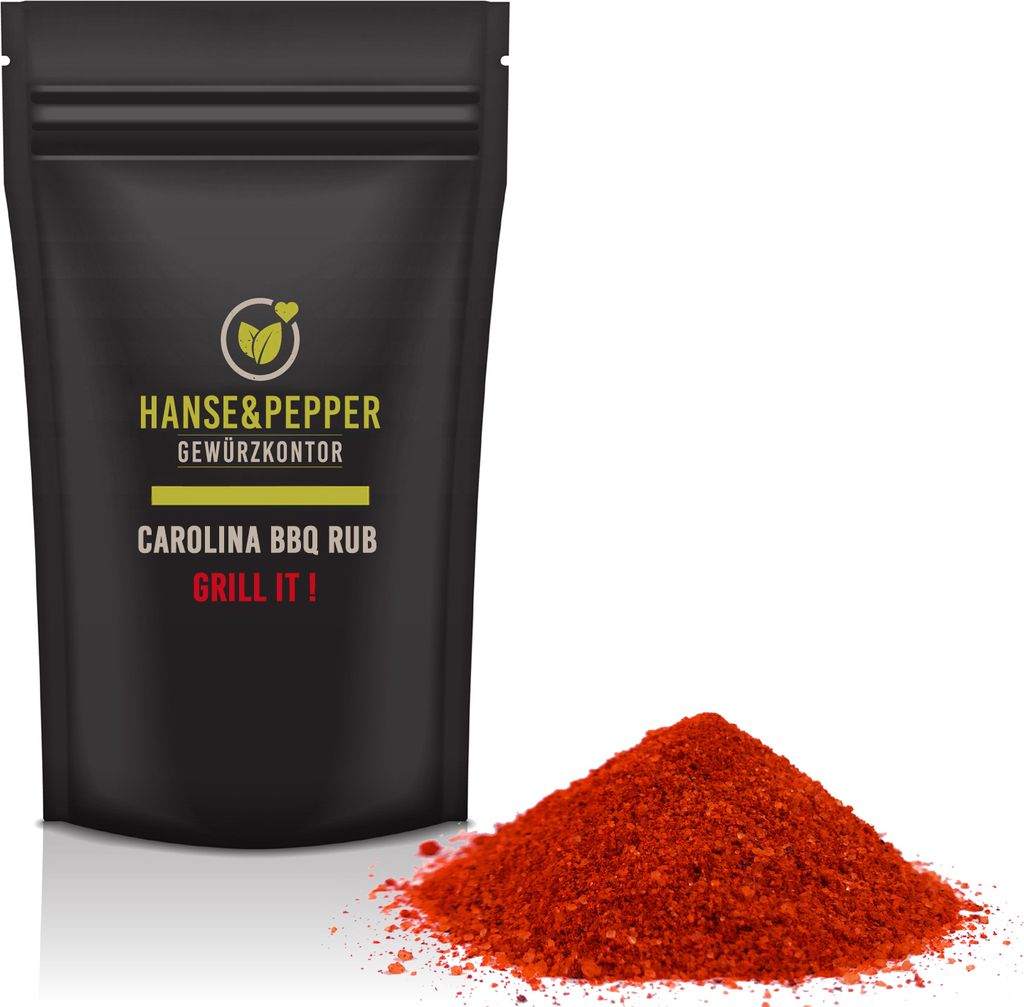 150g Carolina Rub Barbecue BBQ Marinade Gewürzmischung im wiederverschließbarem Aroma-Beutel - Plus Serie