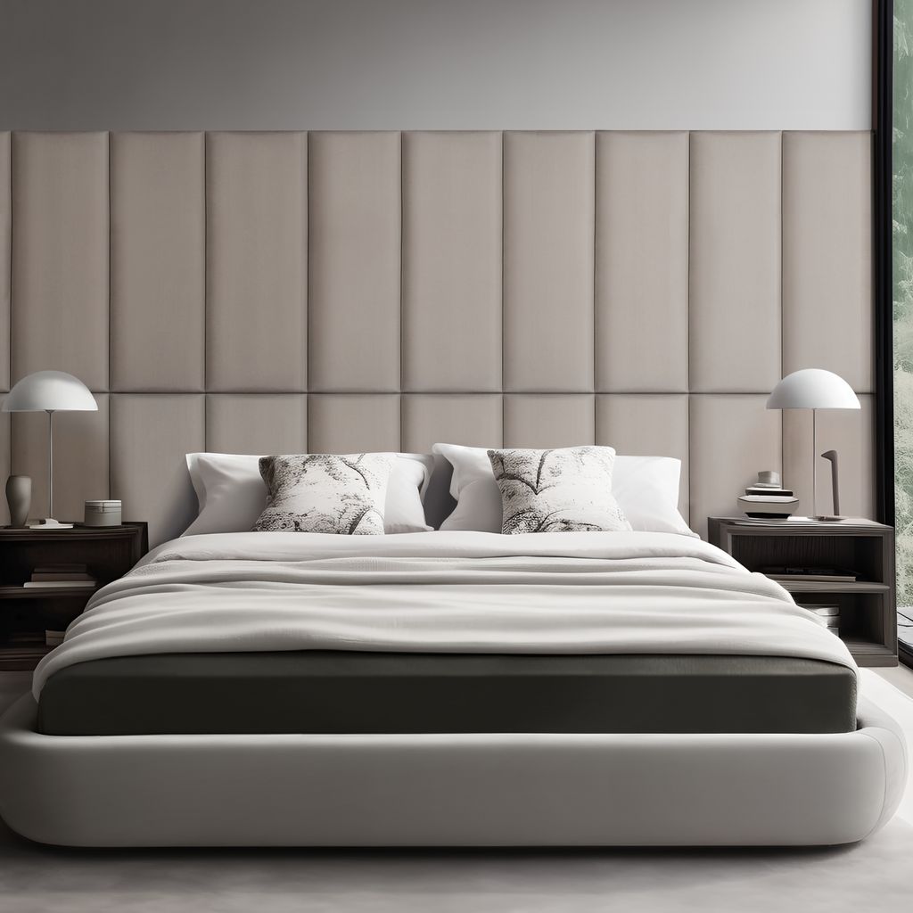 Coussins muraux « Carpino » Panneau rembourré Lot de 2 Image du produit 