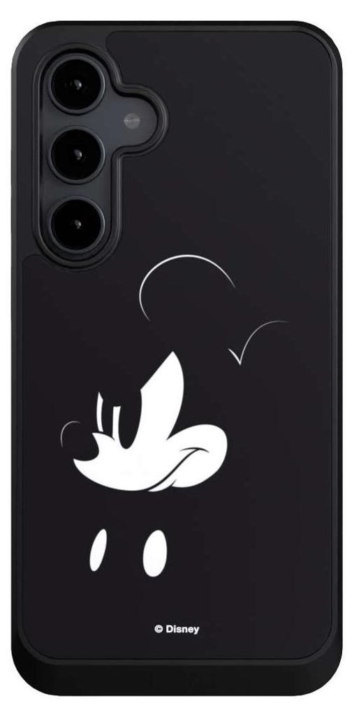 NIVOCASE Hülle für Samsung Galaxy S24 FE 5G Handyhülle NIVOcore Case Schwarz Disney Mickey Mouse Offizielles Lizenzprodukt