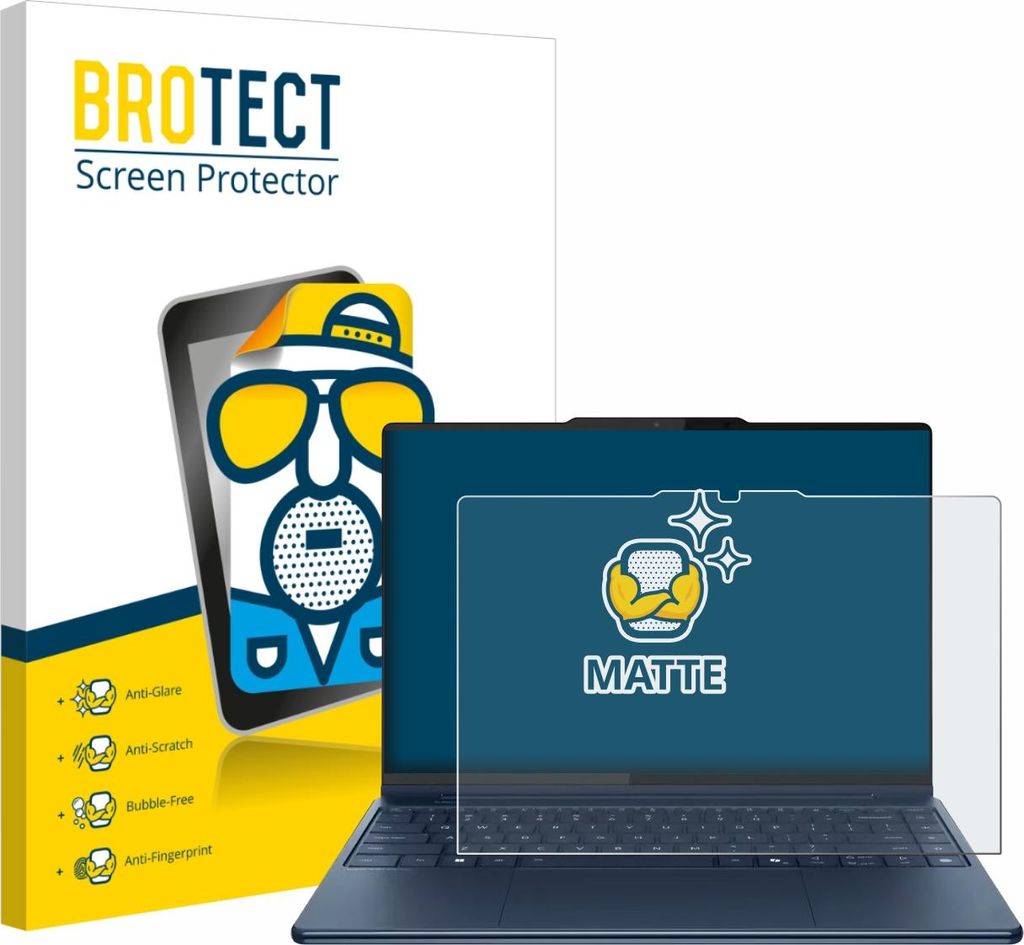 BROTECT Schutzfolie für Lenovo Yoga Pro 9i Gen 10 Aura Edition 16" Touch Displayschutz Displayschutzfolie Folie Matt Entspiegelungsfolie