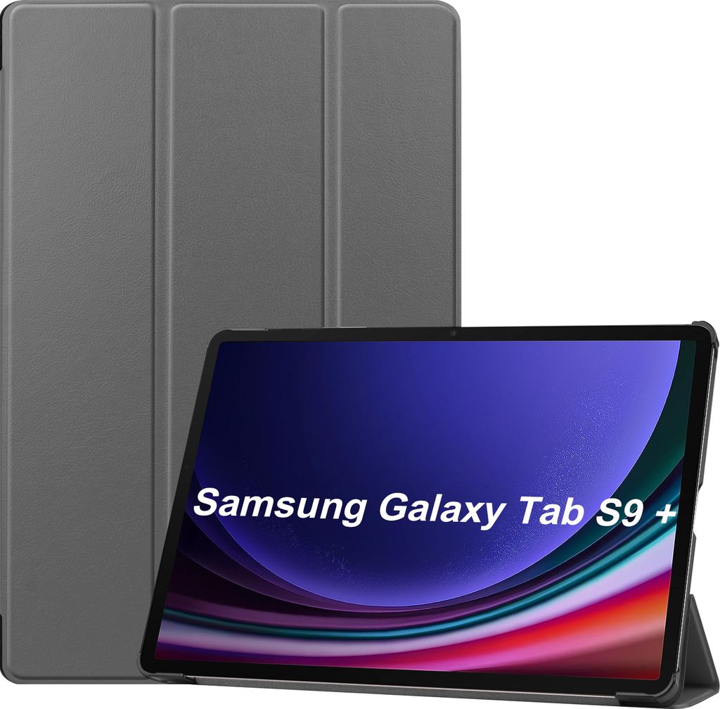 Case für Samsung Tab S9+ Plus 2023 SM-X810 SM-X816B SM-X818U 12.4 Zoll Schutzhülle Tasche mit Standfunktion und Auto Sleep/Wake Funktion