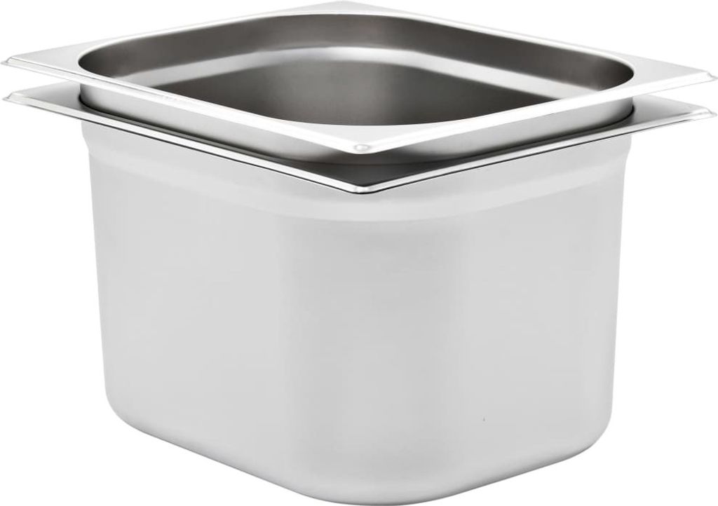 Gastronormbehälter 2 Stk. GN 1/2 200 mm Edelstahl