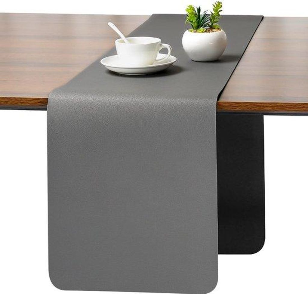 Wasserdichter, Moderne, Leder, Außen, Doppelwandig, Antislip, Dekoration, 30 x 140 cm, Grau-Schwarz