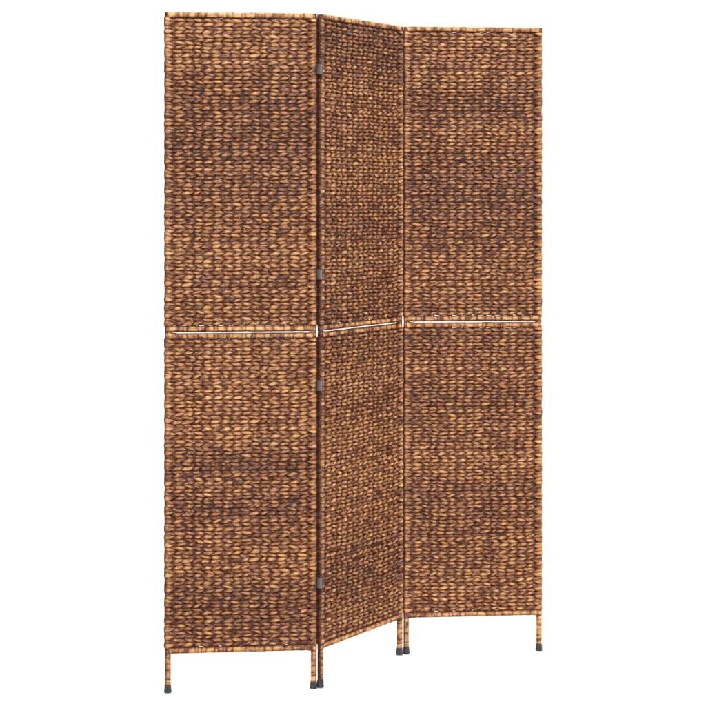 vidaXL Screen 3-dílný Hnědá 122x180 cm vodní hyacint Obrázek produktu 