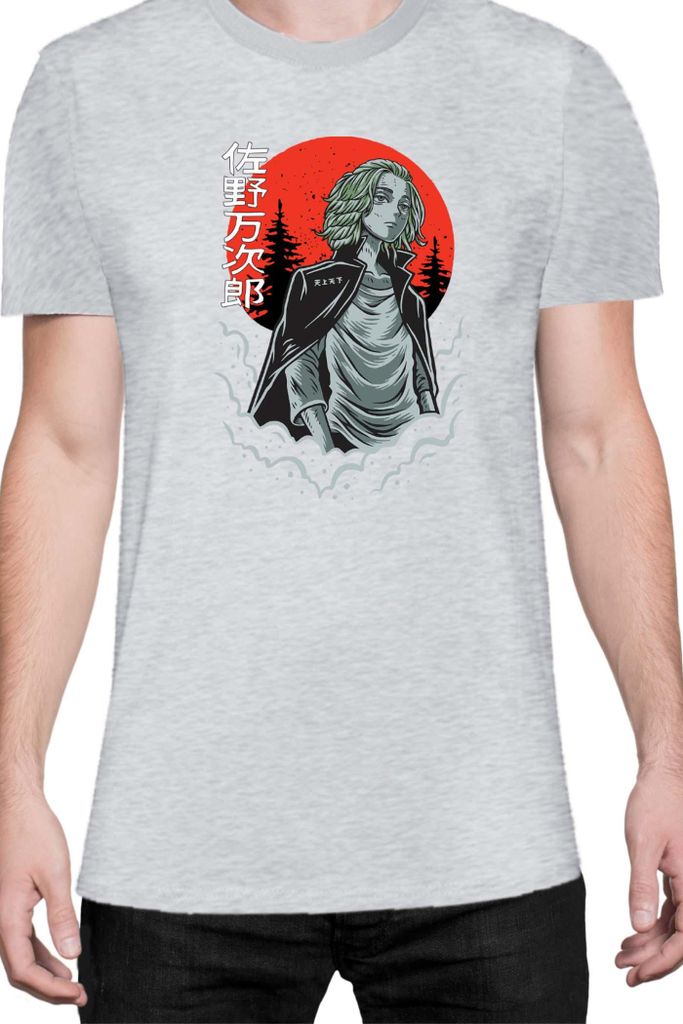 Herren T-Shirt Manga Japan Anime Comics Animation Tokyo Anime Revengers 0020, Man 2XL / Grau